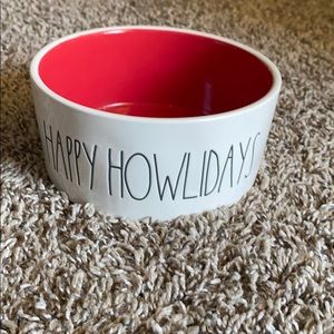 HAPPY HOWLDAYS Rae Dunn Dog Bowl